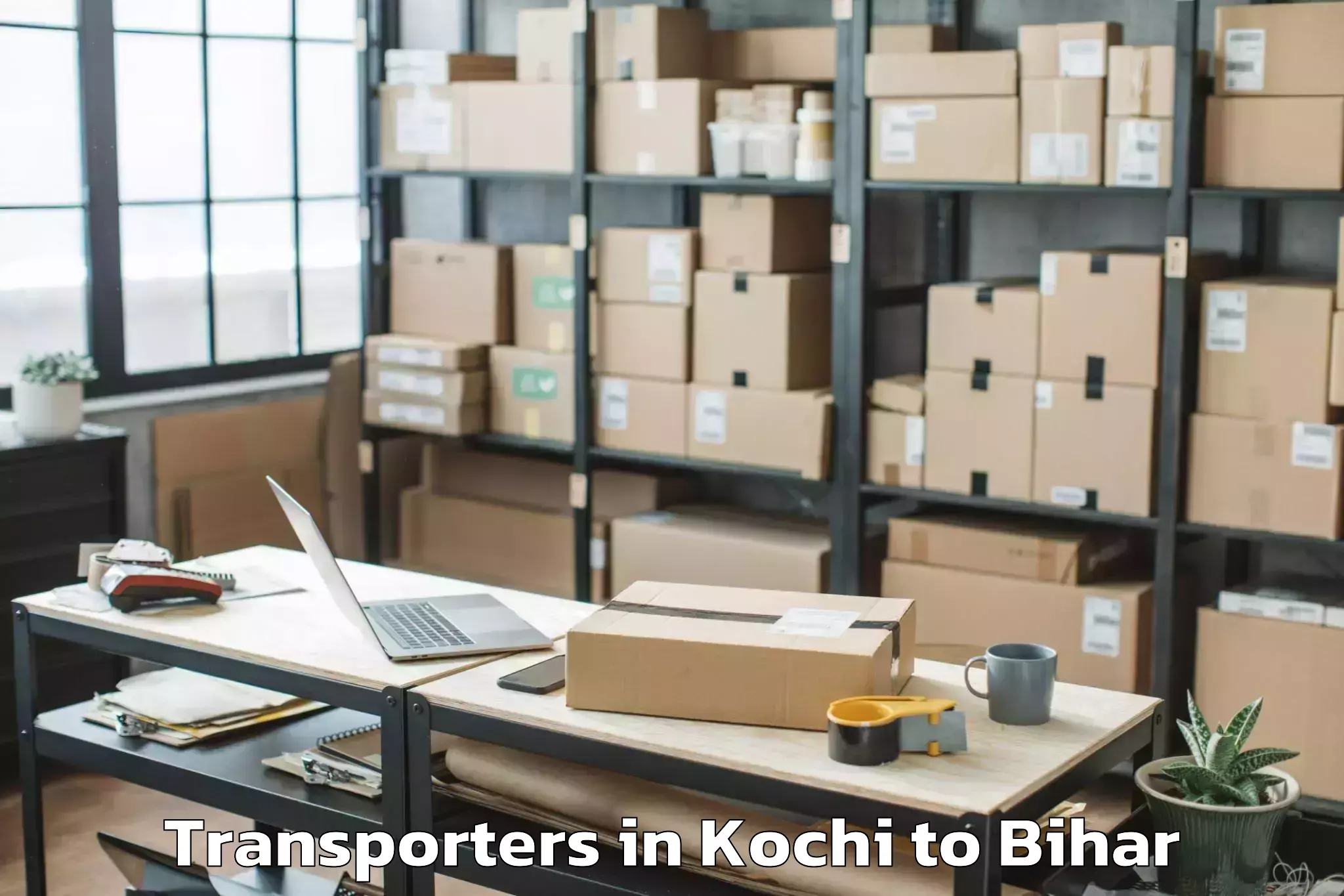 Top Kochi to Paraiya Transporters Available